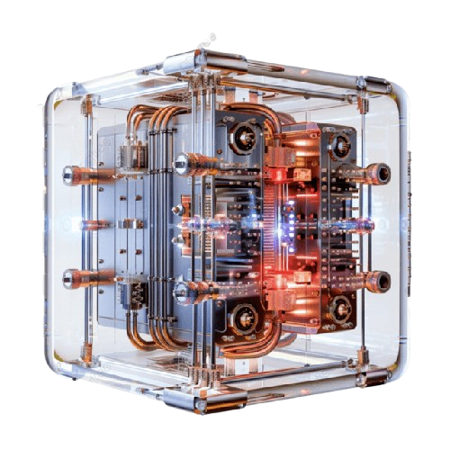 Quantum-O v1.0 dilution-refrigerator chandelier